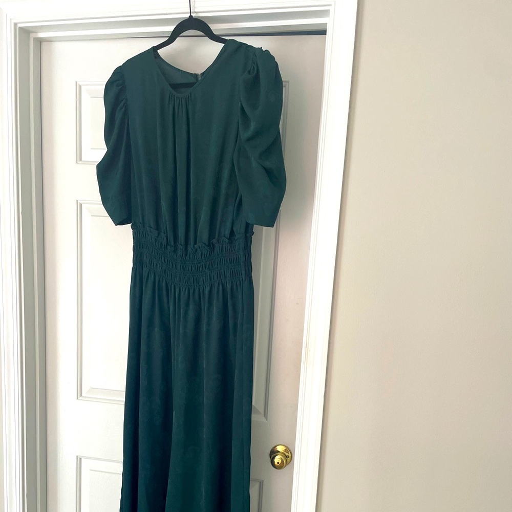 Current Air via Anthropologie Green Jumpsuit Sz XL